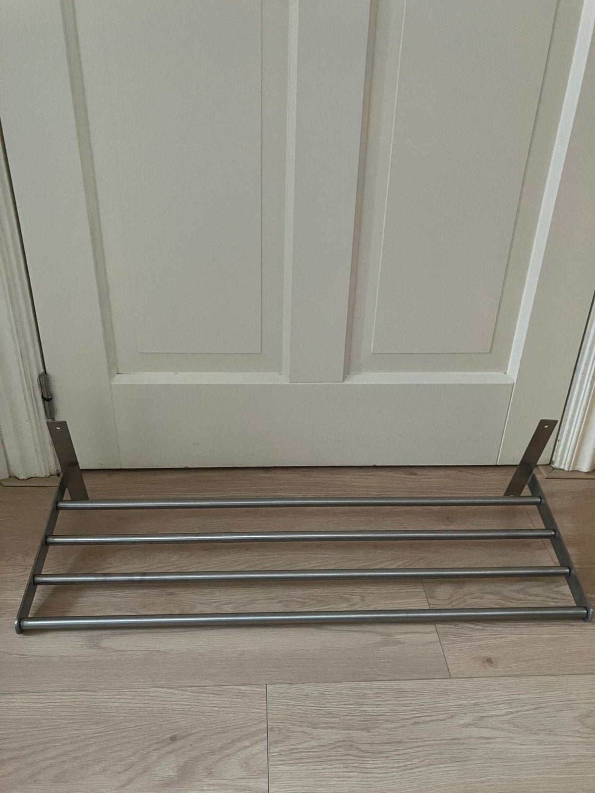 Ikea zilverkleurige rek GRUNDTAL voor keuken badkamer etc, Ophalen, Gebruikt