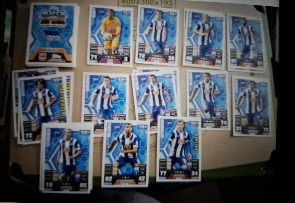 12 Kaartjes Hertha BC, Ophalen of Verzenden, Nieuw, Buitenlandse clubs, Poster, Plaatje of Sticker