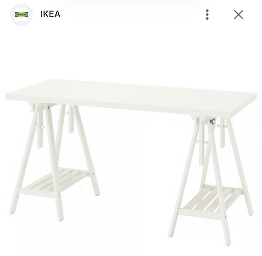Gratis bureau, Ophalen, Gebruikt, IKEA, Wit