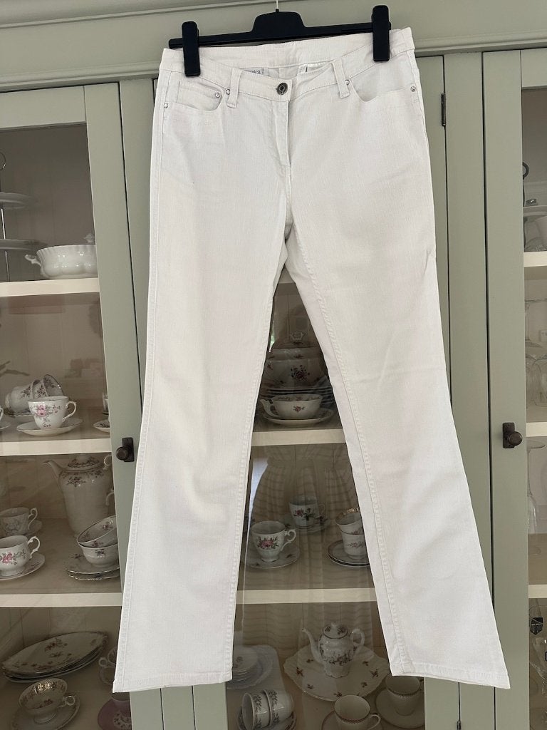 broek wit jeans Yessica maat 40 zgan, Maat 38/40 (M), Ophalen of Verzenden, Zo goed als nieuw, Lang
