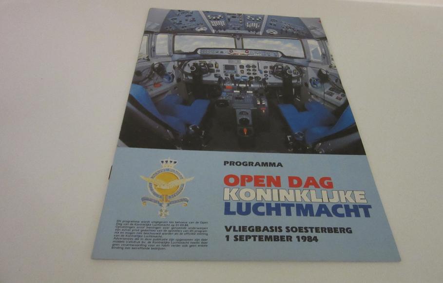 Programma open dag Vliegbasis Soesterberg 1984, Verzenden, Luchtmacht, Nederland, Overige typen
