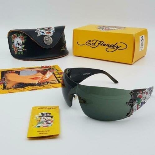 Zonnebril Ed Hardy EHS-008 Olive 120 - Brad, Overige merken, Zonnebril, Overige kleuren, Nieuw