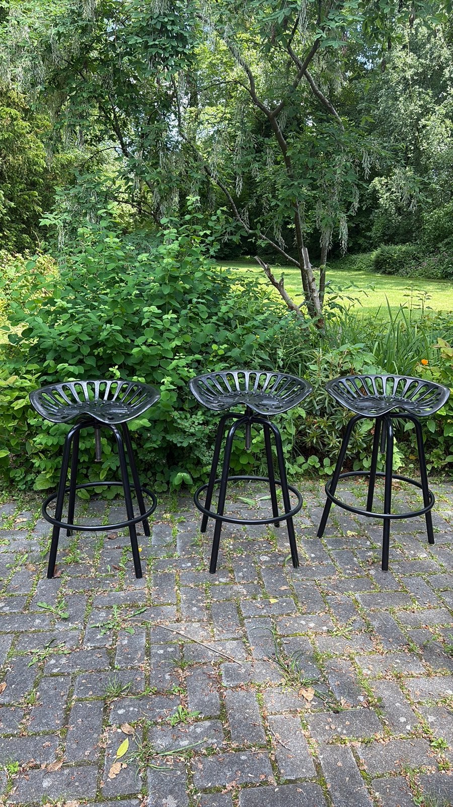 Esschert Design barkruk tractorzitje, Ophalen, In hoogte verstelbaar, 60 tot 90 cm, Zo goed als nieuw