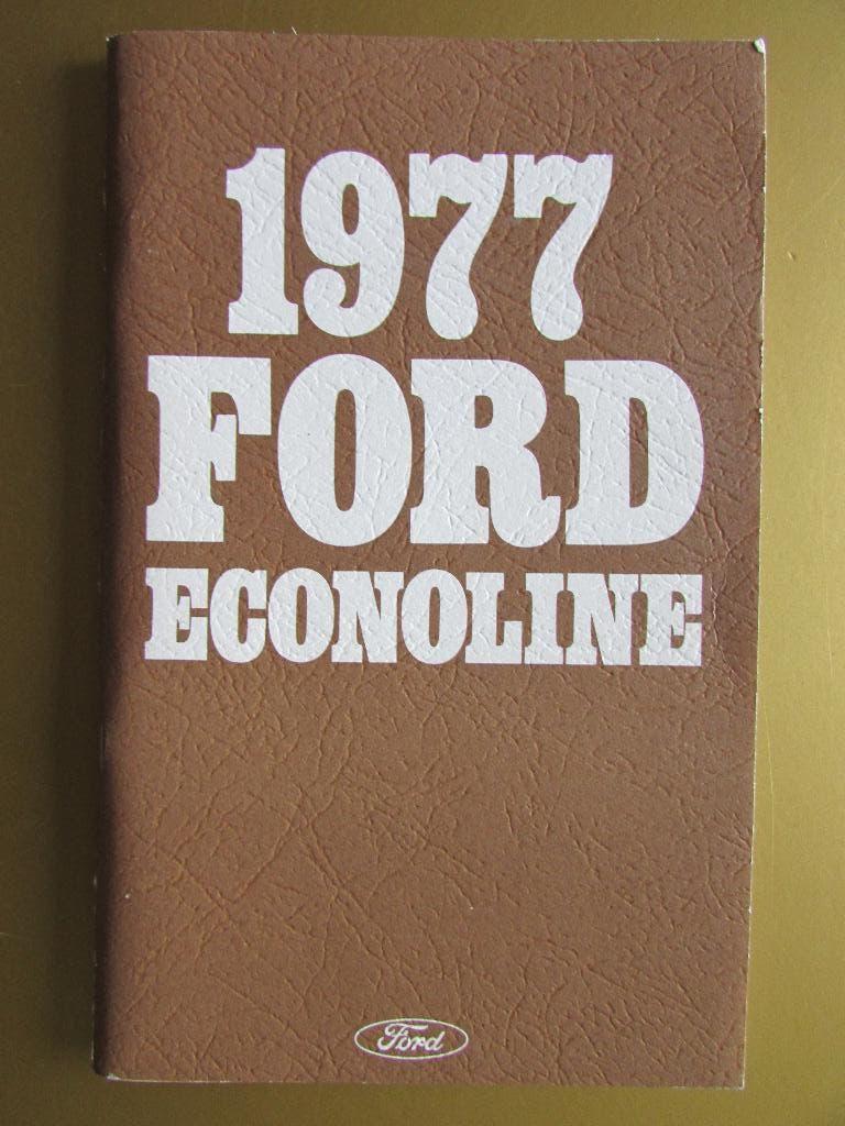 1977 Ford Econoline owner's manual, Engels, Ophalen of Verzenden