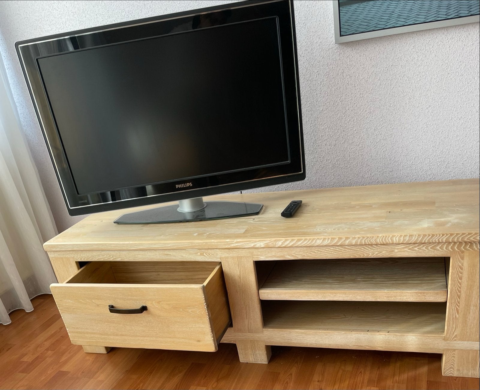 Houten tv-meubel en salontafel - Henders&Hazel, Ophalen, 150 tot 200 cm, Zo goed als nieuw, Minder dan 100 cm