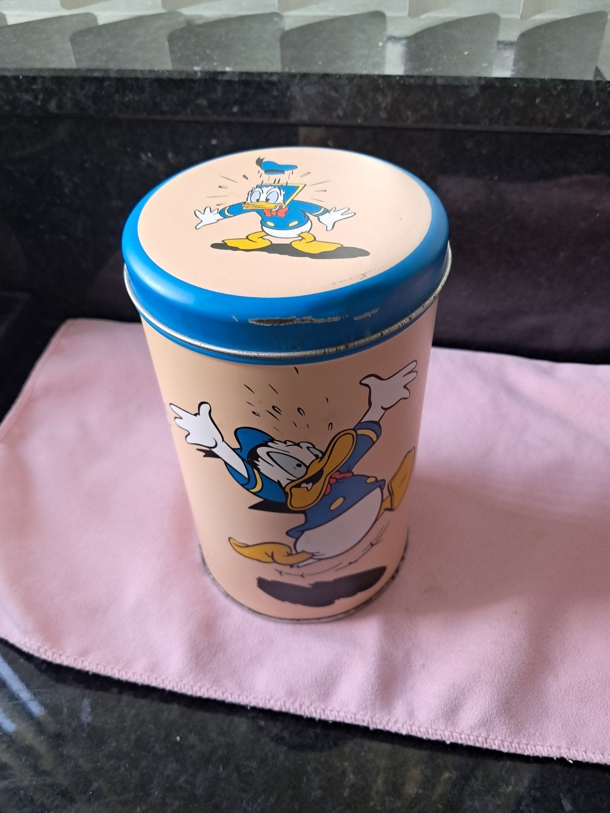 Vintage Disney Enesco Voorraadblik - Donald Duck & Boris Bul, Ophalen of Verzenden