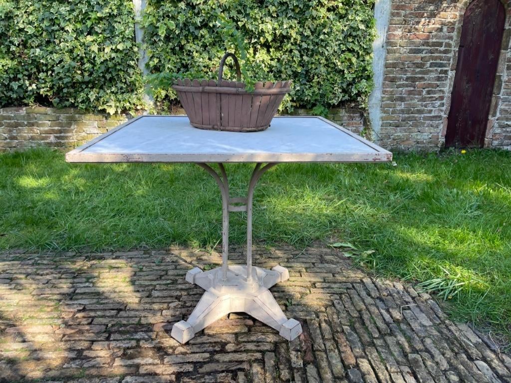 Tuintafel Bistrotafel eettafel met marmer Frans, Ophalen