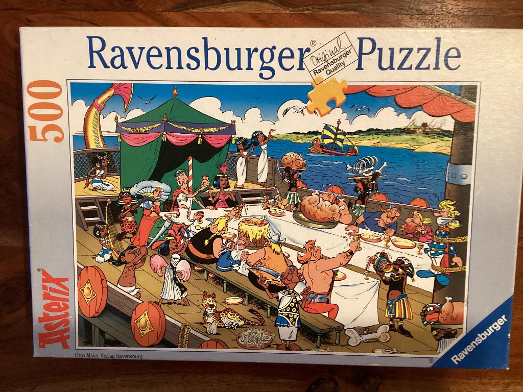 Asterix Puzzle 500 stukjes, Ravensburger Puzzle, vintage, Ophalen of Verzenden, 500 t/m 1500 stukjes, Zo goed als nieuw, Legpuzzel