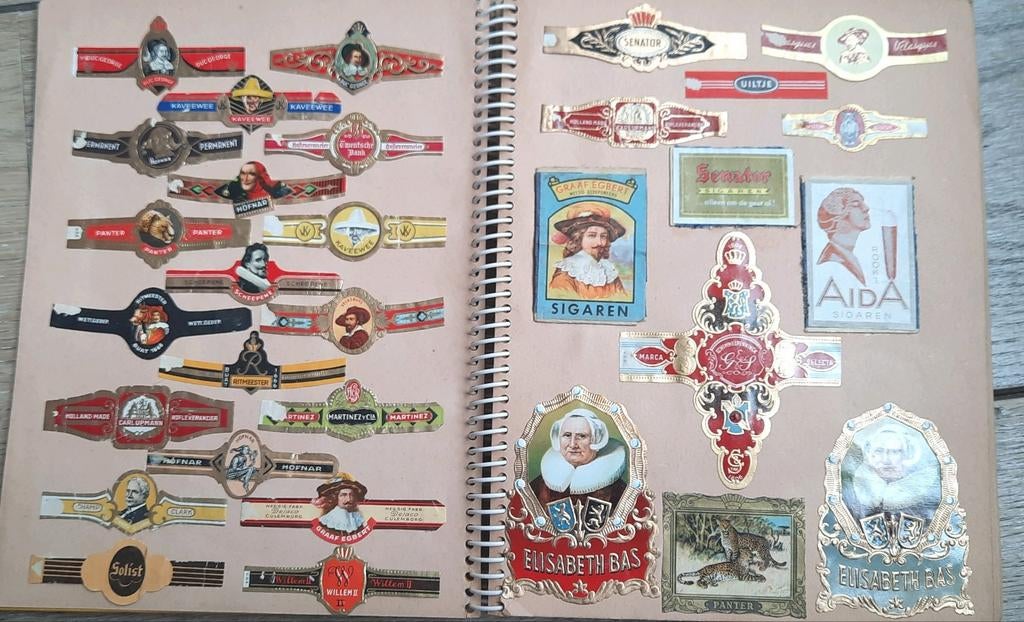 Oude Sigaren ringen Verzameling, Ophalen of Verzenden, Gebruikt, Sigarenbandjes