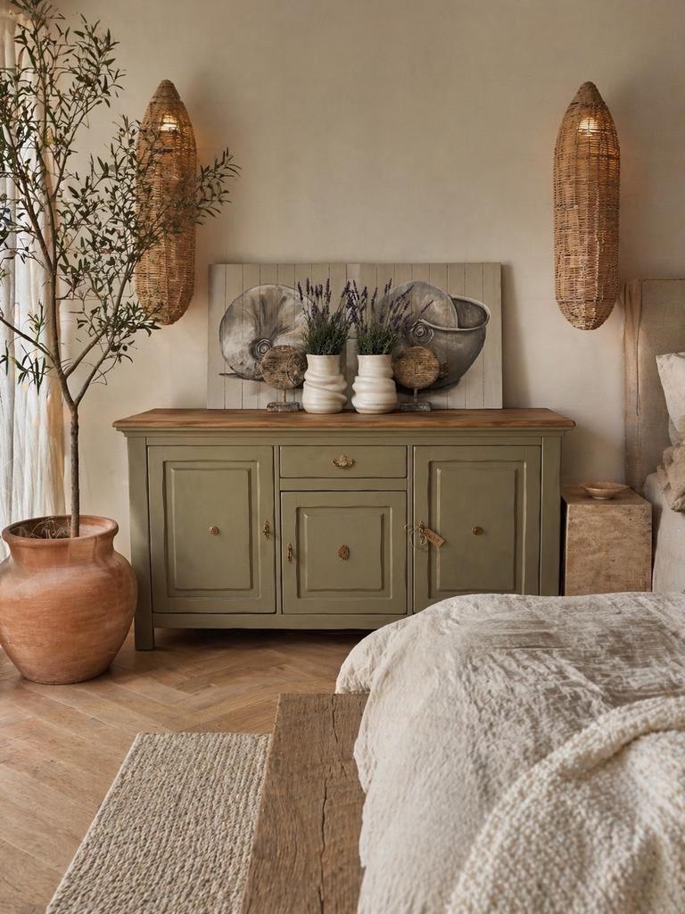 Ladekast dressoir commode meidenkast linnenkast taupe hout, Ophalen, 50 tot 70 cm, Nvt, Nvt