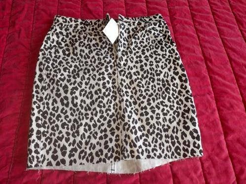 Panterprint spijkerrokje, Kleding | Dames, Verzenden, Nieuw, Maat 34 (XS) of kleiner, Boven de knie