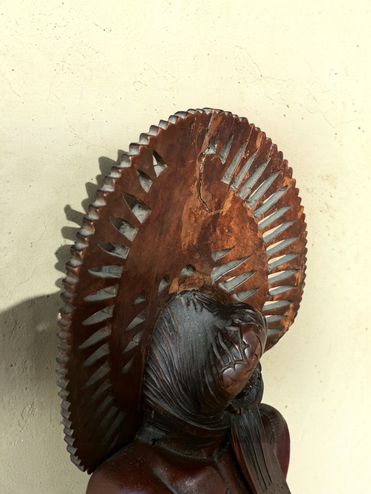 Balinese Djanger Danseres Buste - Tropisch Hout, Buste, Ophalen of Verzenden, Handgemaakt, 20 - 50 cm