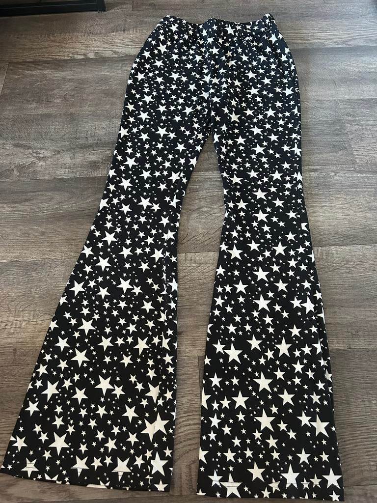 Colourful Rebel flared pants ster, maat M, Kleding | Dames, Broeken en Pantalons, Maat 38/40 (M), Zwart, Nieuw, Ophalen of Verzenden