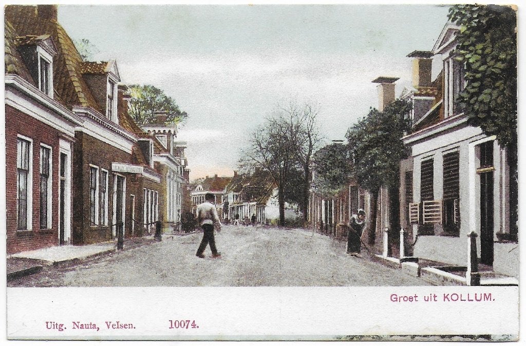 Kollum ongelopen oude ansichtkaart ( b7008), Ophalen of Verzenden, 1940 tot 1960, Gelopen, Noord-Brabant