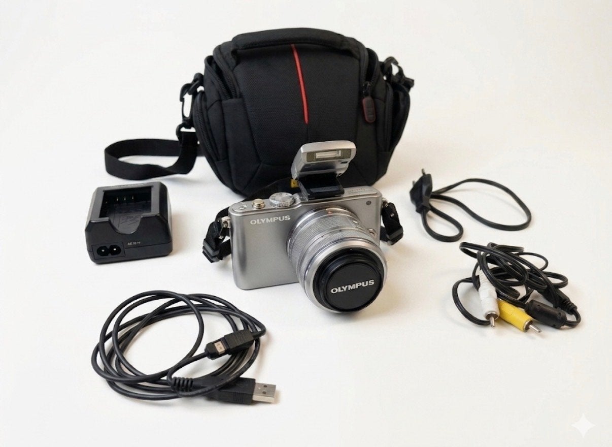 Olympus PEN E-PL3 Digitale Camera met Lens en Accessoires, 12 Megapixel, Compact, Ophalen of Verzenden, Zo goed als nieuw