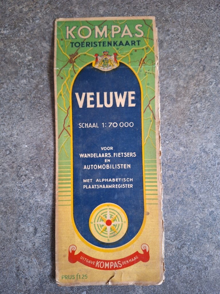 Kompas toeristenkaart Veluwe, Ophalen of Verzenden