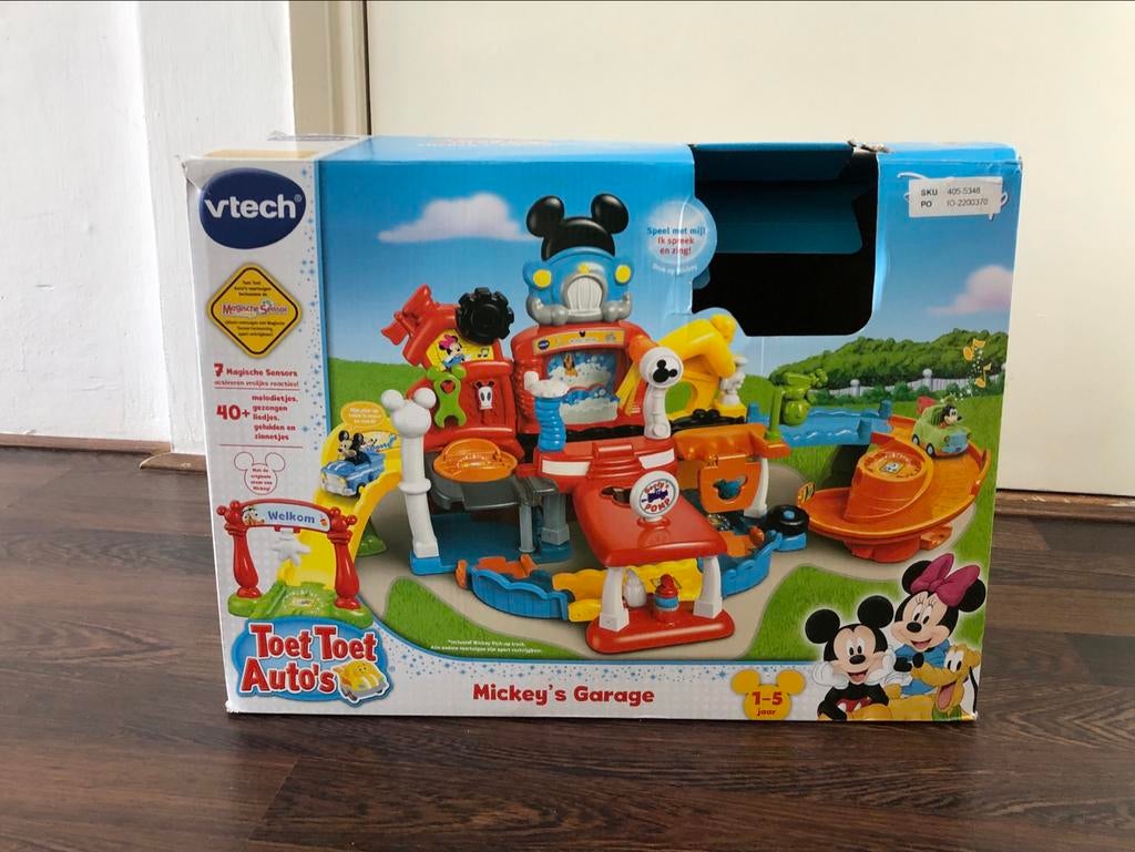 Vtech Toet Toet Auto's - Mickey's Garage, Ophalen, Zo goed als nieuw, Jongen of Meisje
