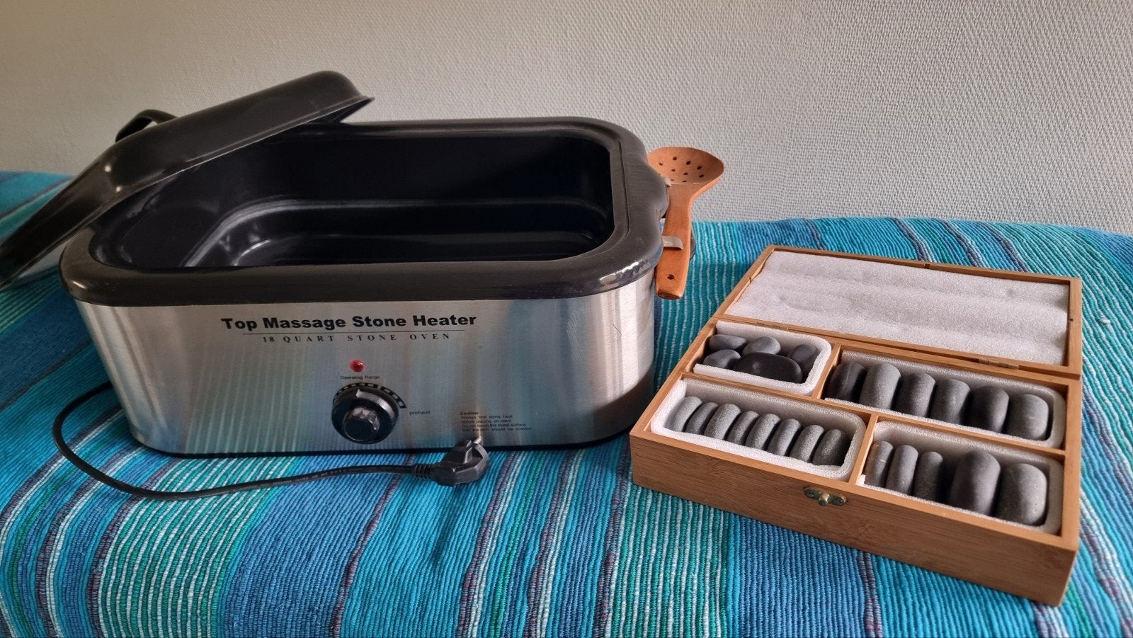 Te koop, Hotstone set incl stenen, Ophalen