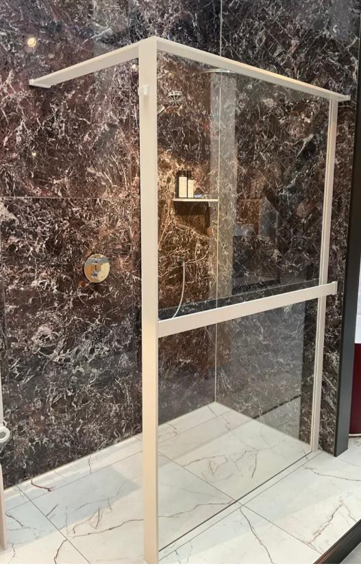 NIEUW luxe Novellini inloopdouchewand 130cm - Ita design, Ophalen, Nieuw