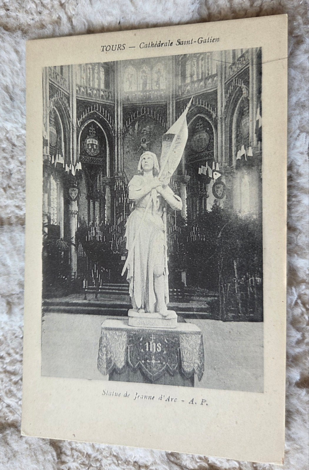 Jeanne d'Arc in Kathedraal Tours, Verzenden, Voor 1920, Ongelopen, Overige thema's