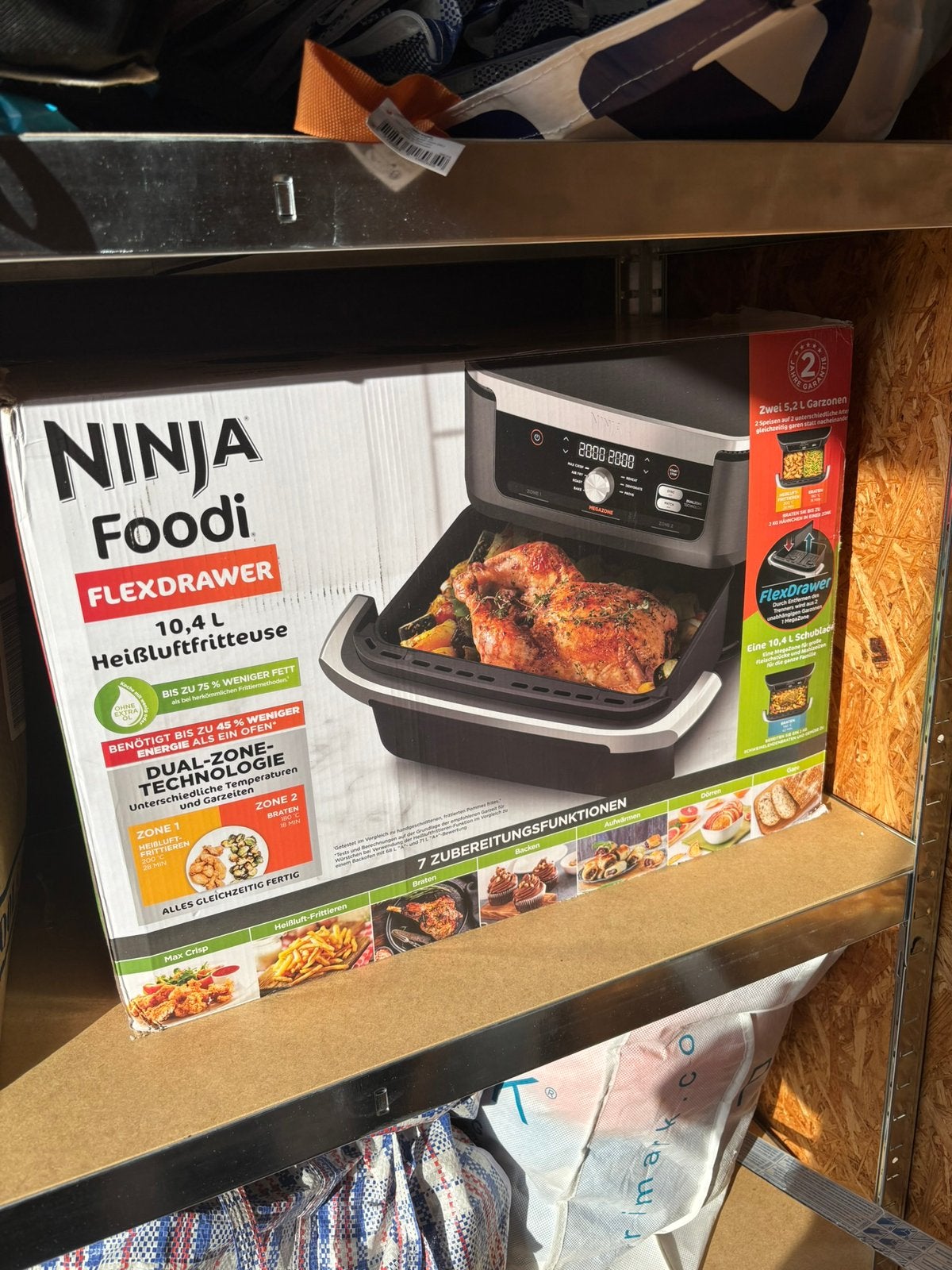 Ninja airfryer 10,4 l, Witgoed en Apparatuur, Airfryers, Ophalen, Nieuw