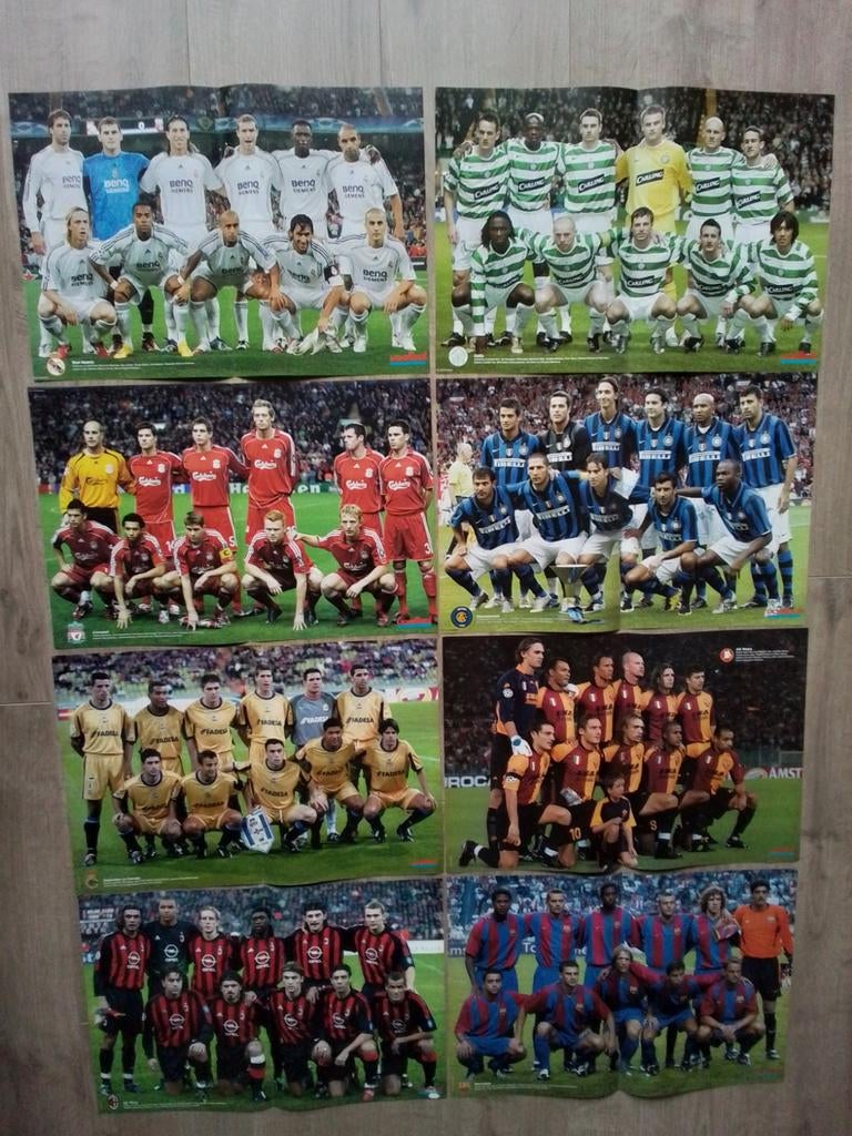 Schitterende Posters uit Voetbal International (Europa), Ophalen of Verzenden, Buitenlandse clubs, Poster, Plaatje of Sticker