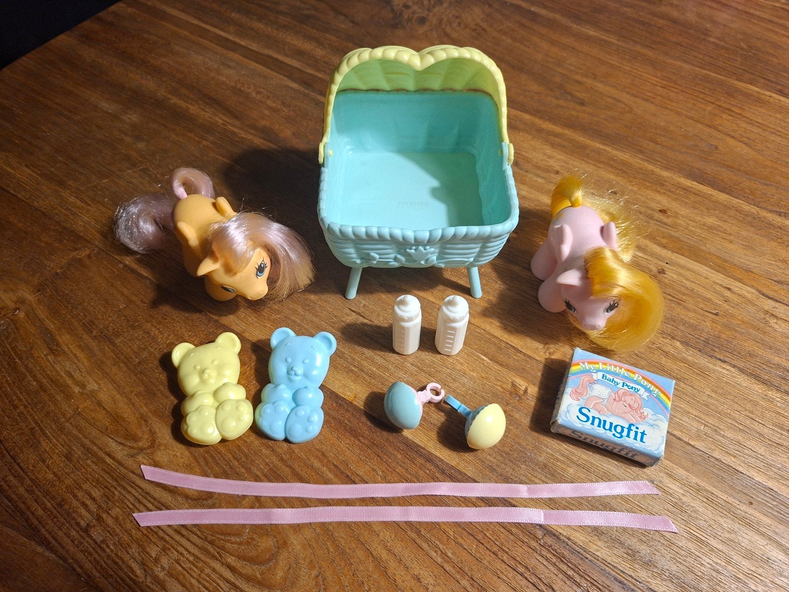 My Little Pony G1 Newborn Twins playset (Dibbles and Nibbles, Ophalen of Verzenden, Gebruikt