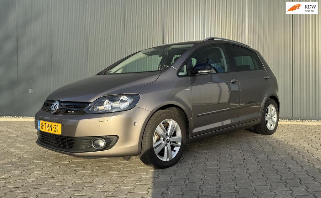 Volkswagen Golf Plus 1.4 TSI Highline Airco Cruise Navi PDC, Euro 5, Zwart, Bruin, Leder en Stof