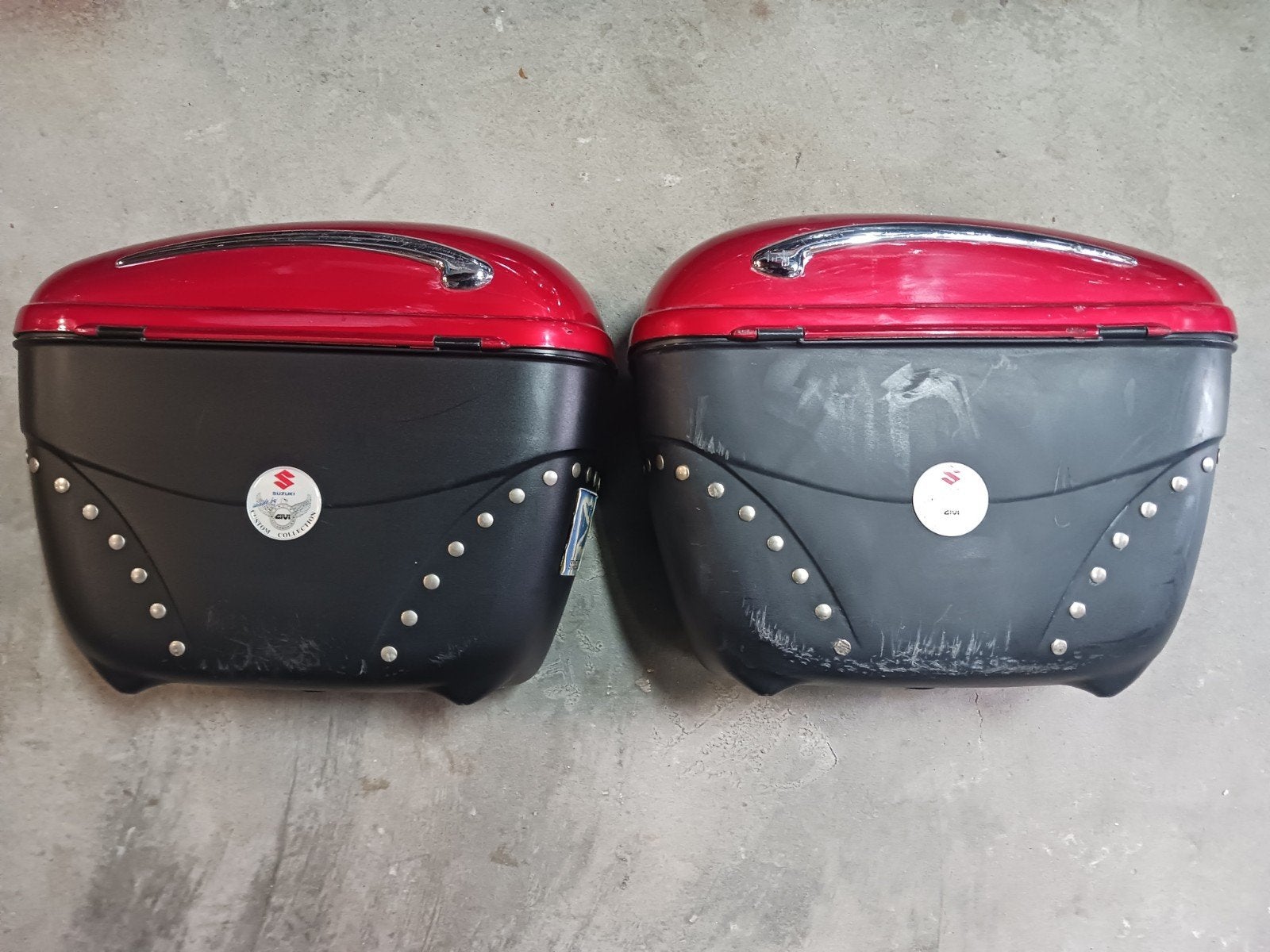 Custom Givi koffers met lichte beschadiging, Ophalen of Verzenden