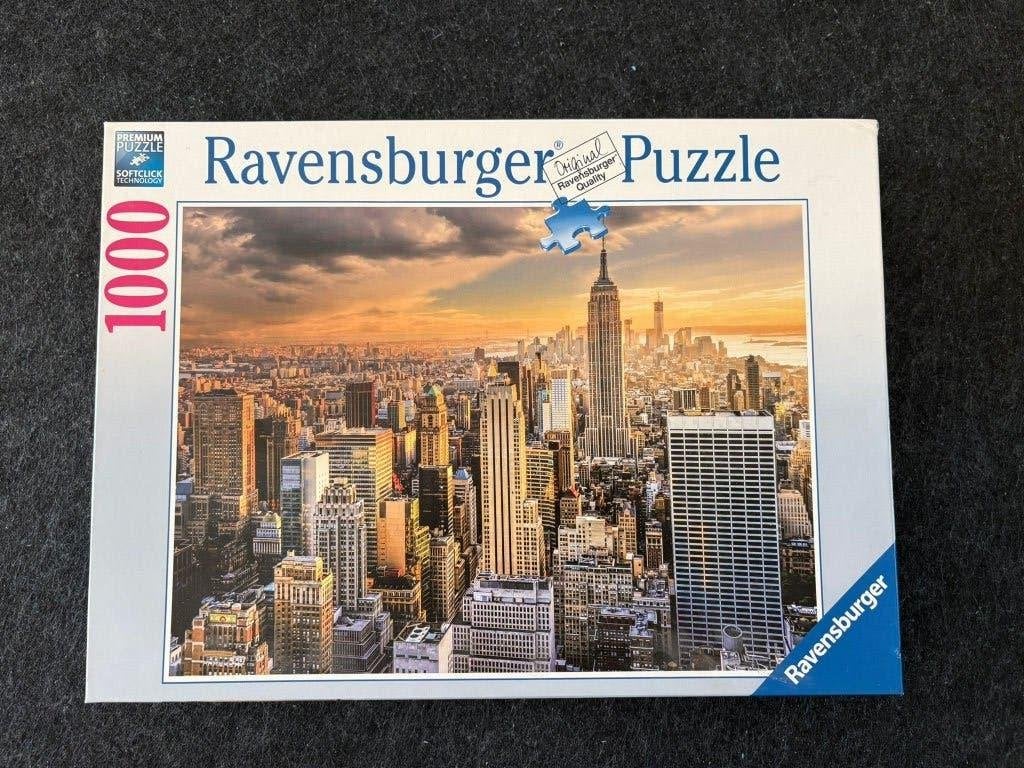 Puzzel skyline New York, Hobby en Vrije tijd, Ophalen of Verzenden, 500 t/m 1500 stukjes, Zo goed als nieuw, Legpuzzel