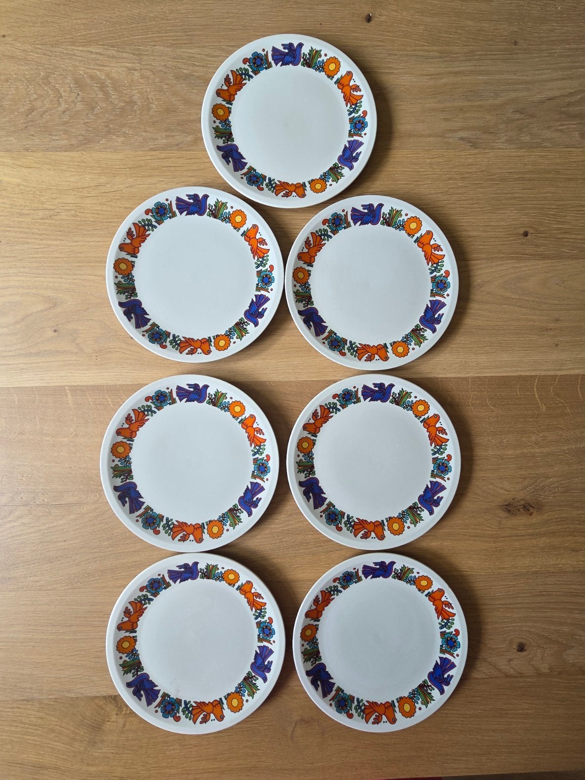 Set 7 bordjes acapulco villeroy boch, Ophalen of Verzenden