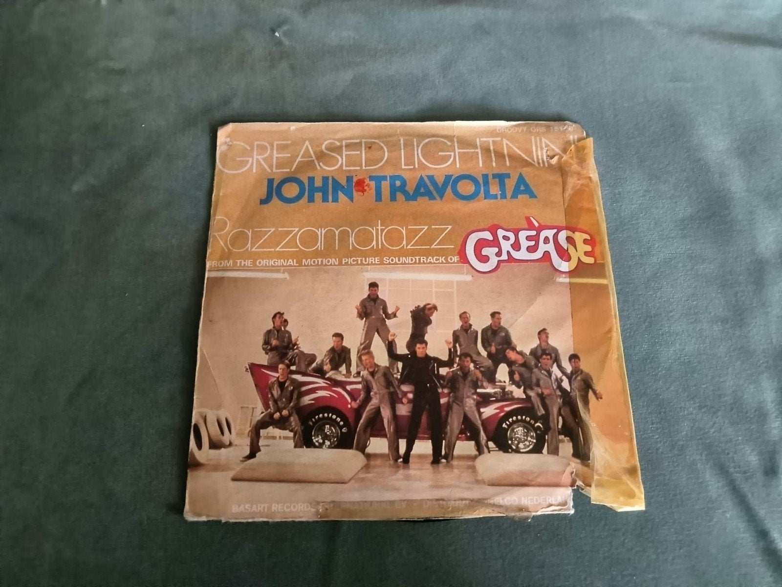 singel Greased Lightnin' / Razzamatazz - John Travolta (Grea, Cd's en Dvd's, Gebruikt, Filmmuziek en Soundtracks, 7 inch, Ophalen of Verzenden