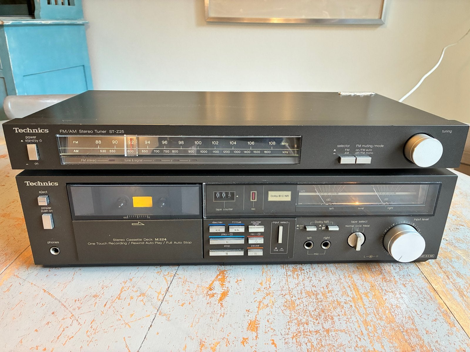 Technics RS-M224 Cassettedeck & ST-Z25 Tuner (1982-1984), Ophalen of Verzenden, Enkel, Overige merken, Tiptoetsen