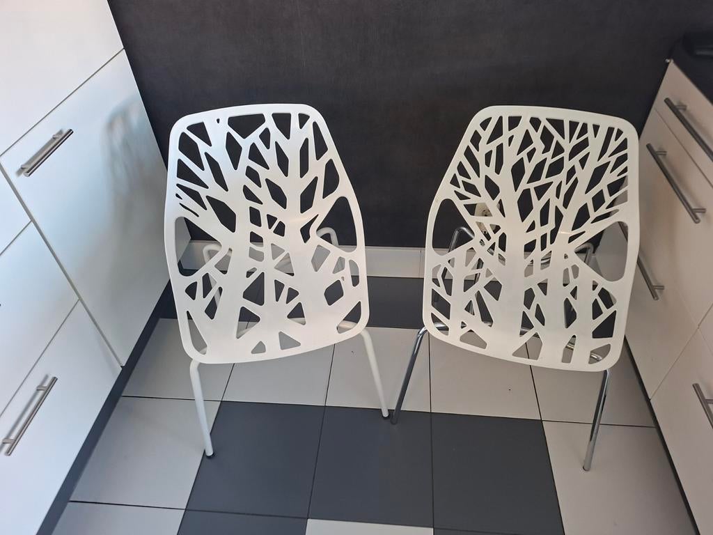 Kunststof bijzet stoelen., Ophalen of Verzenden