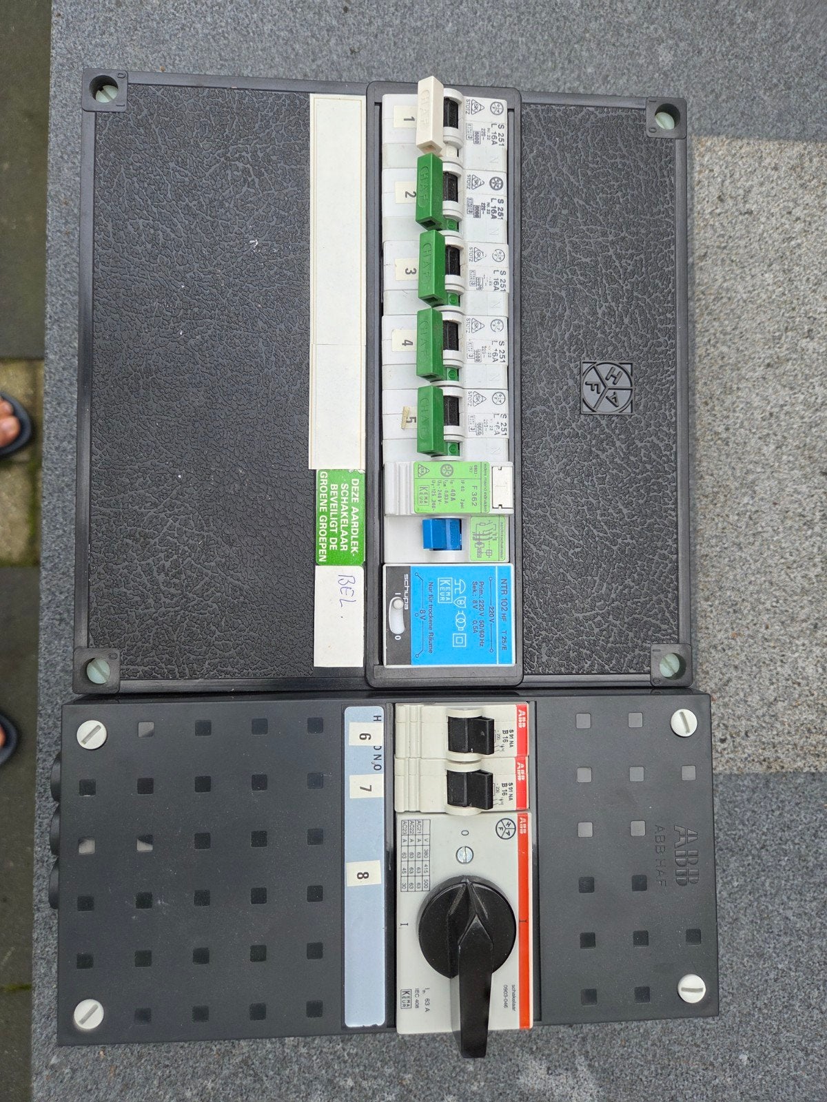 Groepenkast HAF en ABB, Ophalen of Verzenden, Gebruikt, ABB, Groepenkast