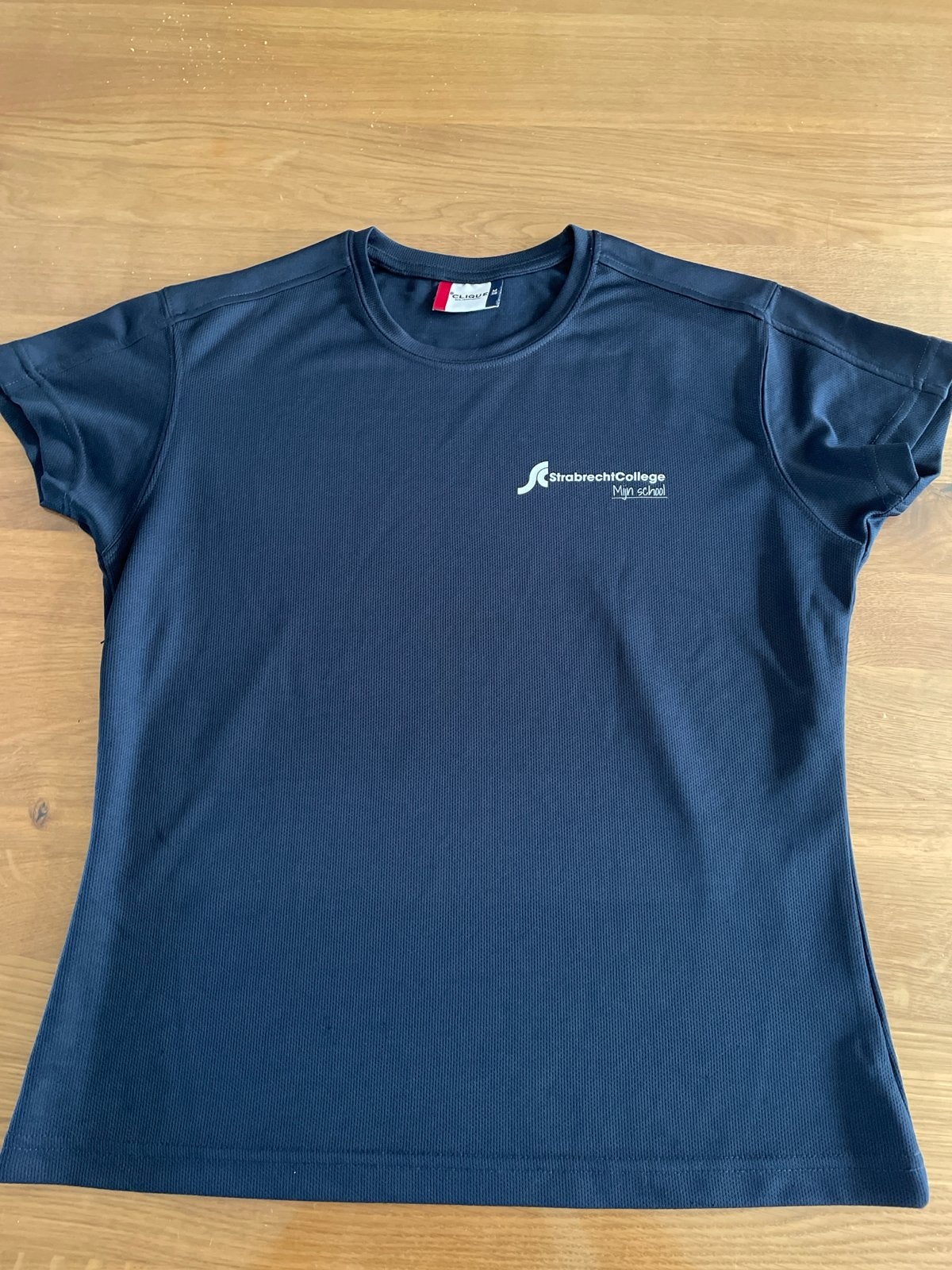 Gymshirt Strabrecht College maat M38, Ophalen of Verzenden, Zo goed als nieuw, Blauw, Algemeen