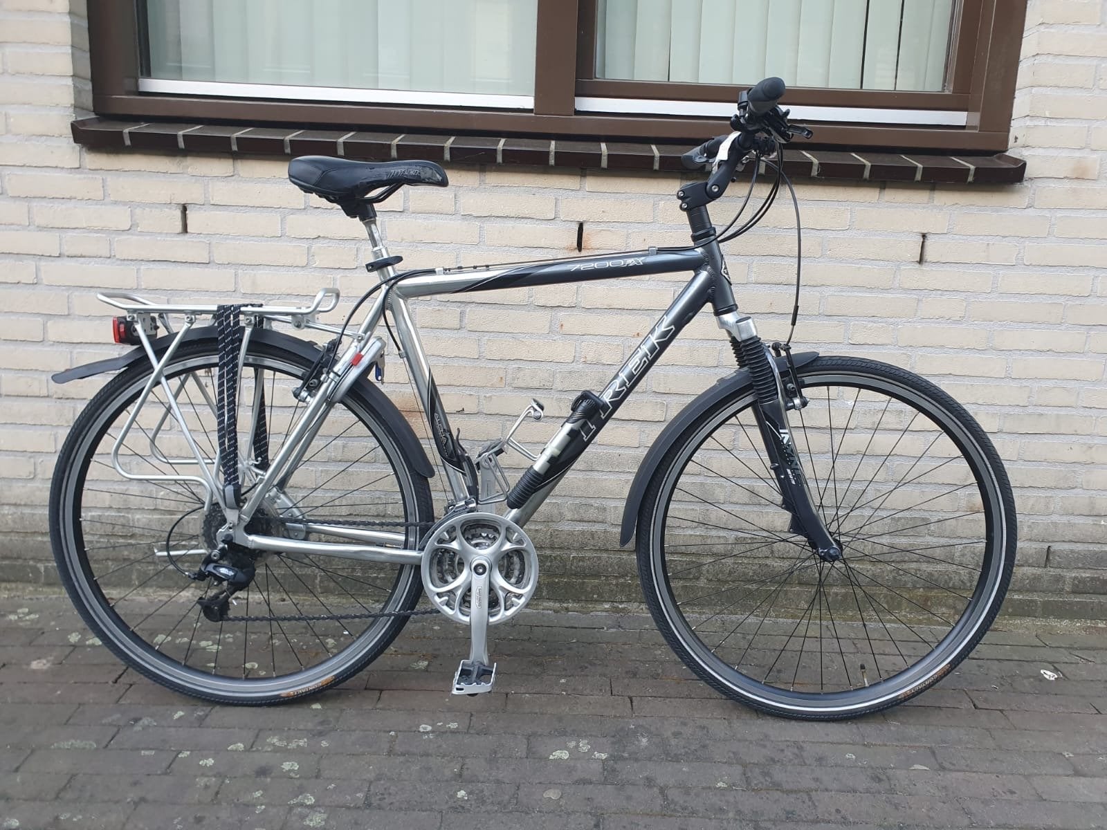 Trek Fiets - Gebruikt, Goede Staat, Fietsen en Brommers, Fietsen | Heren | Herenfietsen, Gebruikt, Velgrem, Versnellingen, 53 tot 57 cm