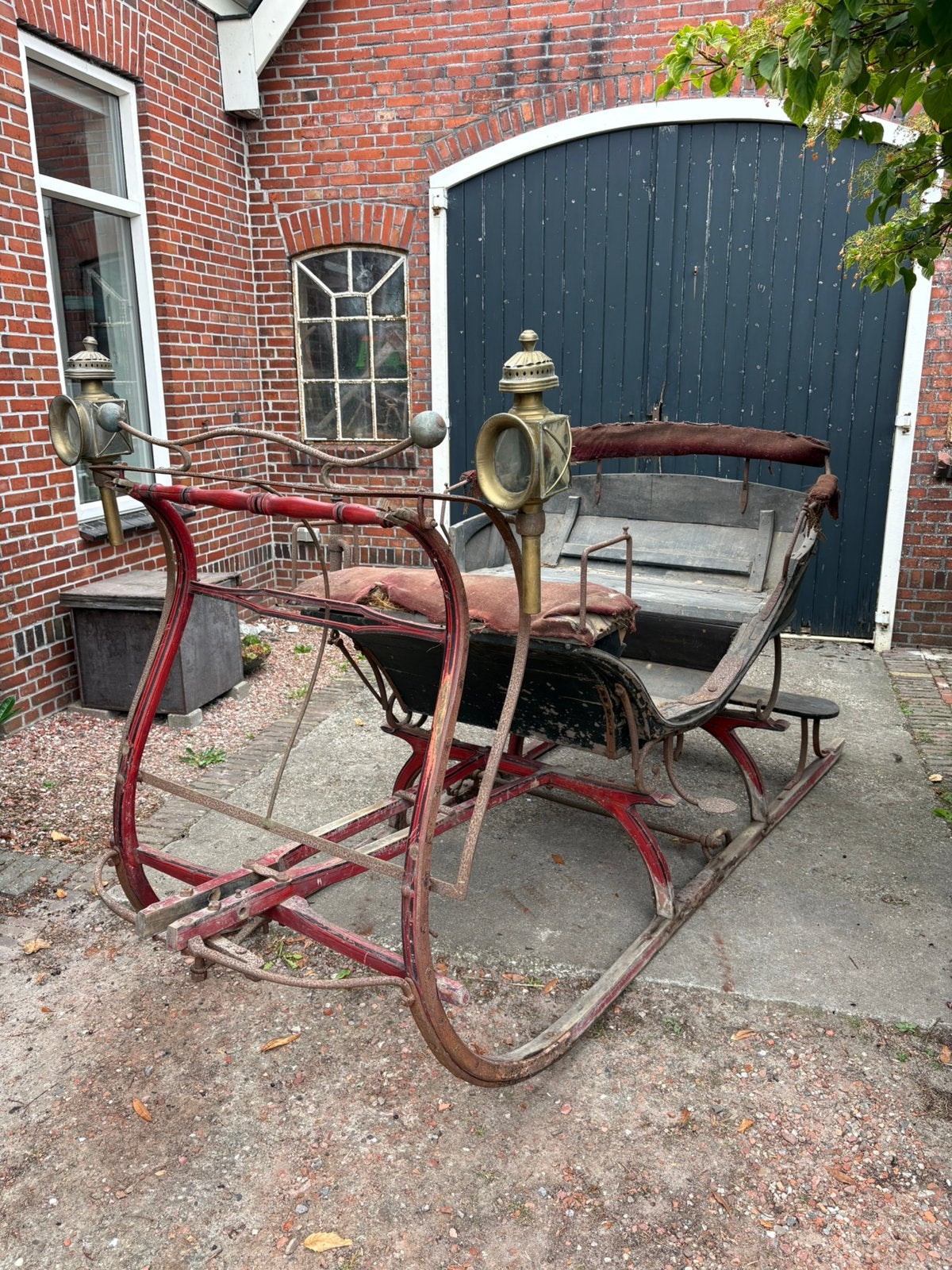 authentieke arreslee opknapper, Toebehoren, 2 of 3 paarden of pony's