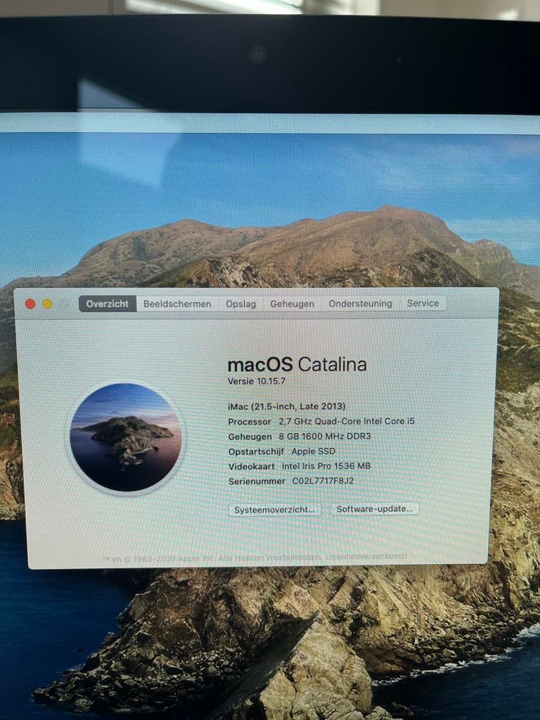 iMac (21.5-inch, Late 2013) met originele doos, Computers en Software, Apple Desktops, Ophalen, Gebruikt, 2 tot 3 Ghz, IMac