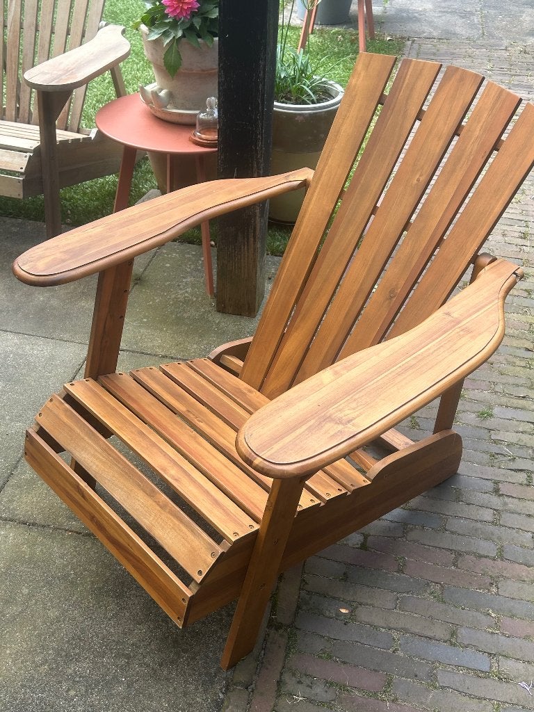 Adirondack chair, Tuin en Terras, Tuinstoelen, Ophalen, Zo goed als nieuw, Hout