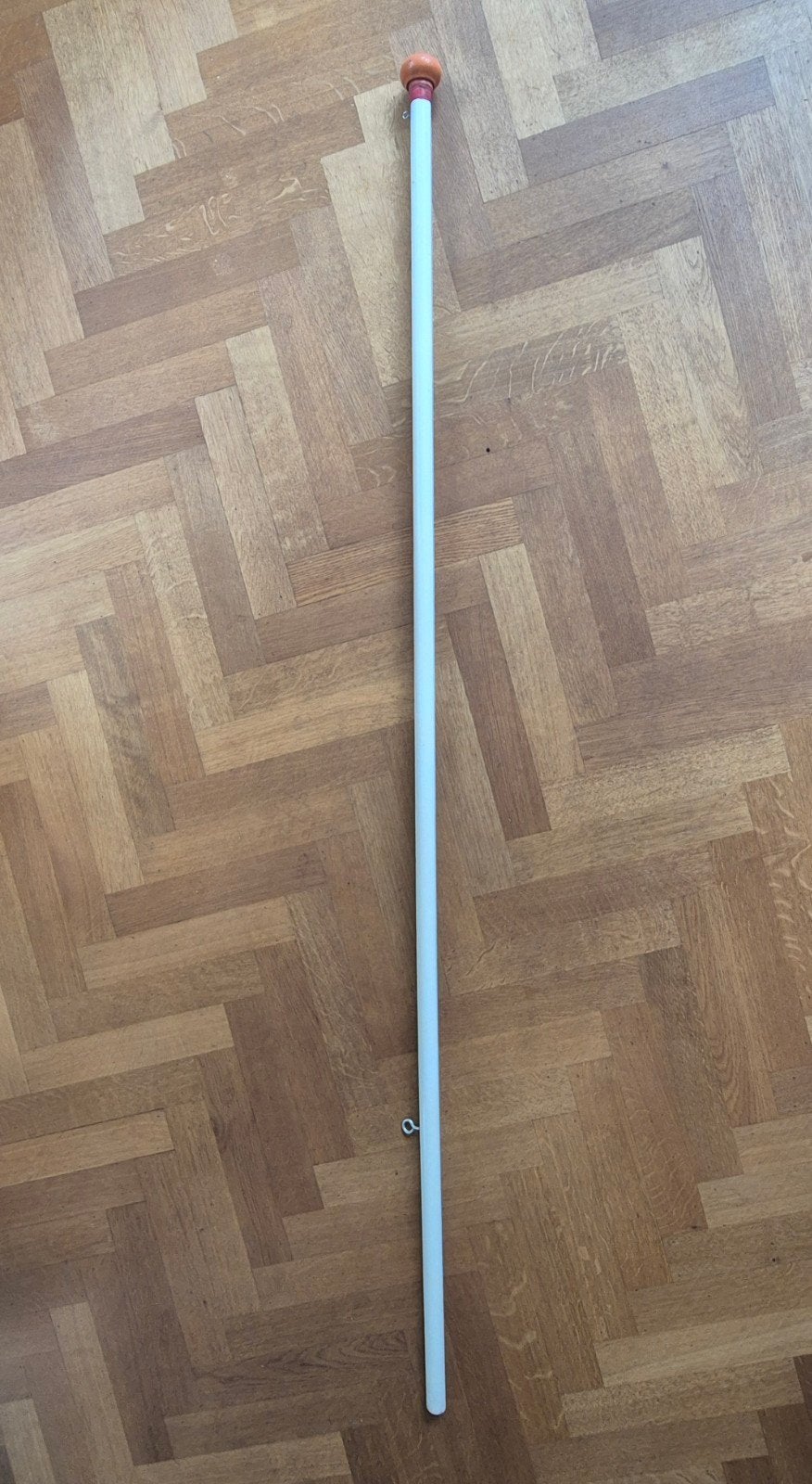 vlaggenstok 2 meter, Ophalen