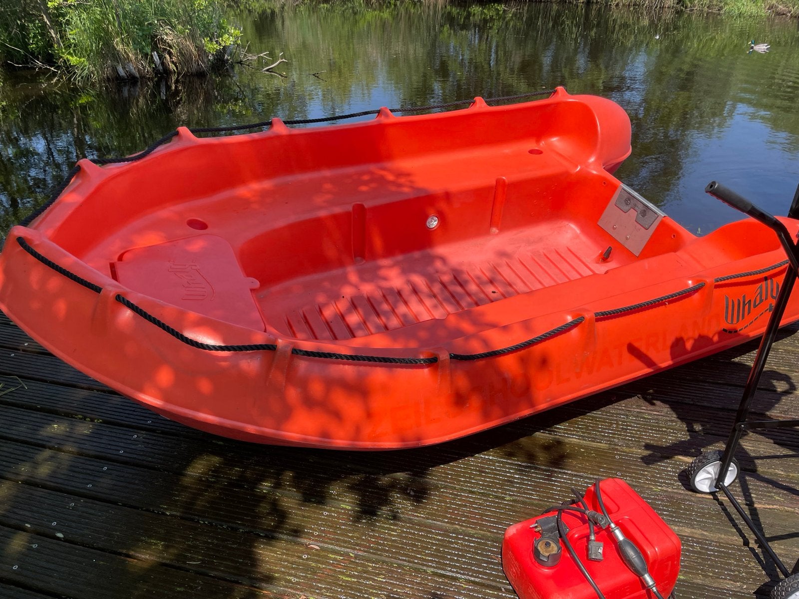Whaly 3.10 met yamaha 6 pk (5pk kapje) kortstaart en tankje, Watersport en Boten, Gebruikt, Brandstoftank, Ophalen, Polyester/glasvezel