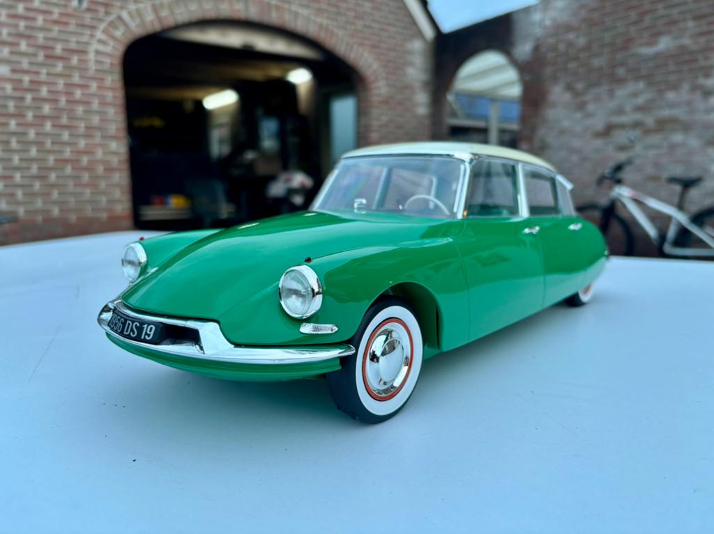1:12 Norev Citroen DS 19 groen, Hobby en Vrije tijd, Modelauto's | 1:5 tot 1:12, Nieuw, Auto, 1:9 t/m 1:12, Ophalen of Verzenden