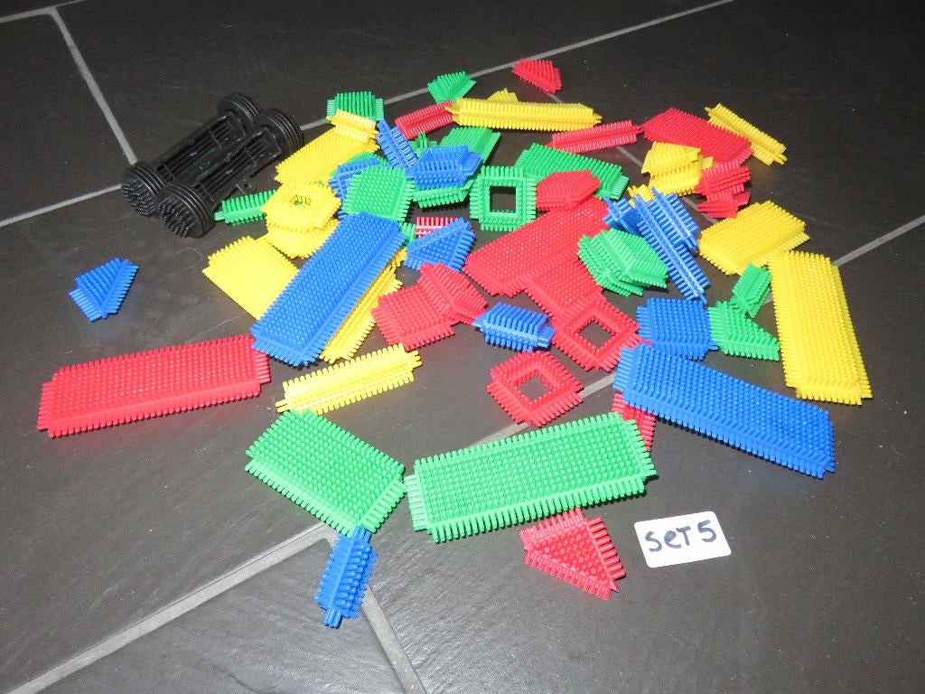Nopper, Clippo bouwset 5, 70delig met wielen., Ophalen of Verzenden, Gebruikt