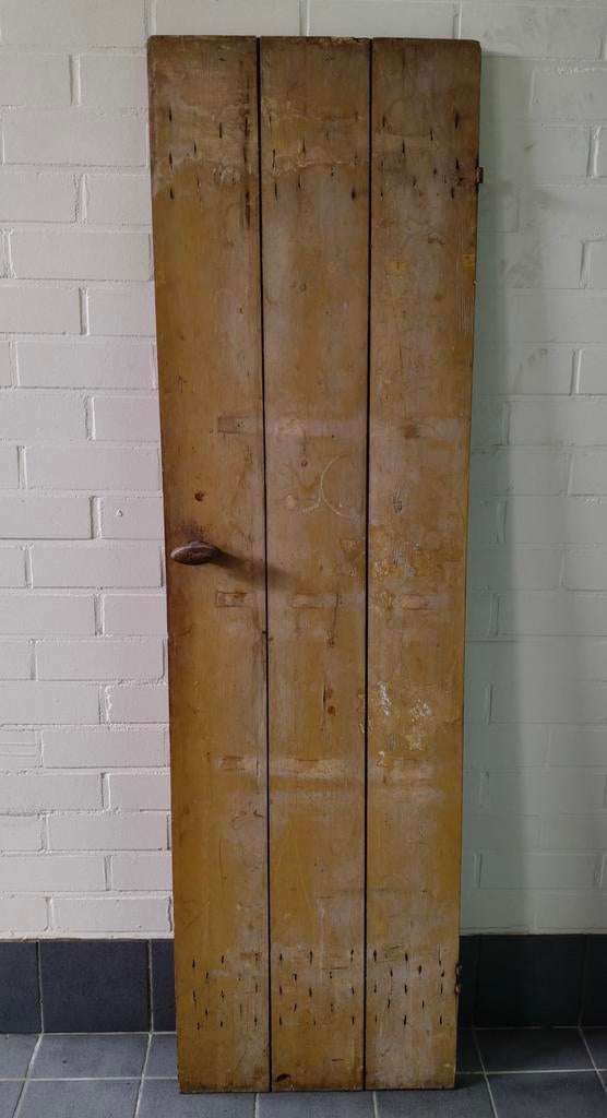 Smalle oude houten deur, Ophalen, Gebruikt, Minder dan 80 cm, Overige typen