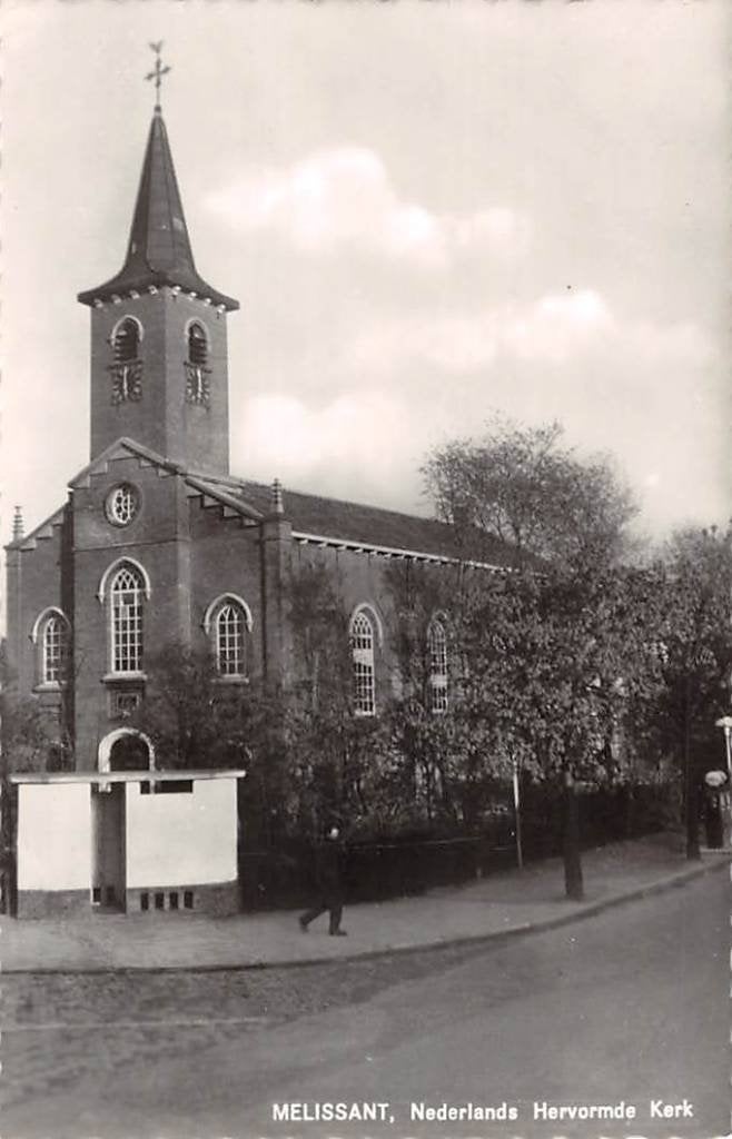 Melissant Nederlands Hervormde Kerk 1961 Goeree-Overflakkee, Ophalen of Verzenden, 1960 tot 1980, Ongelopen, Zuid-Holland