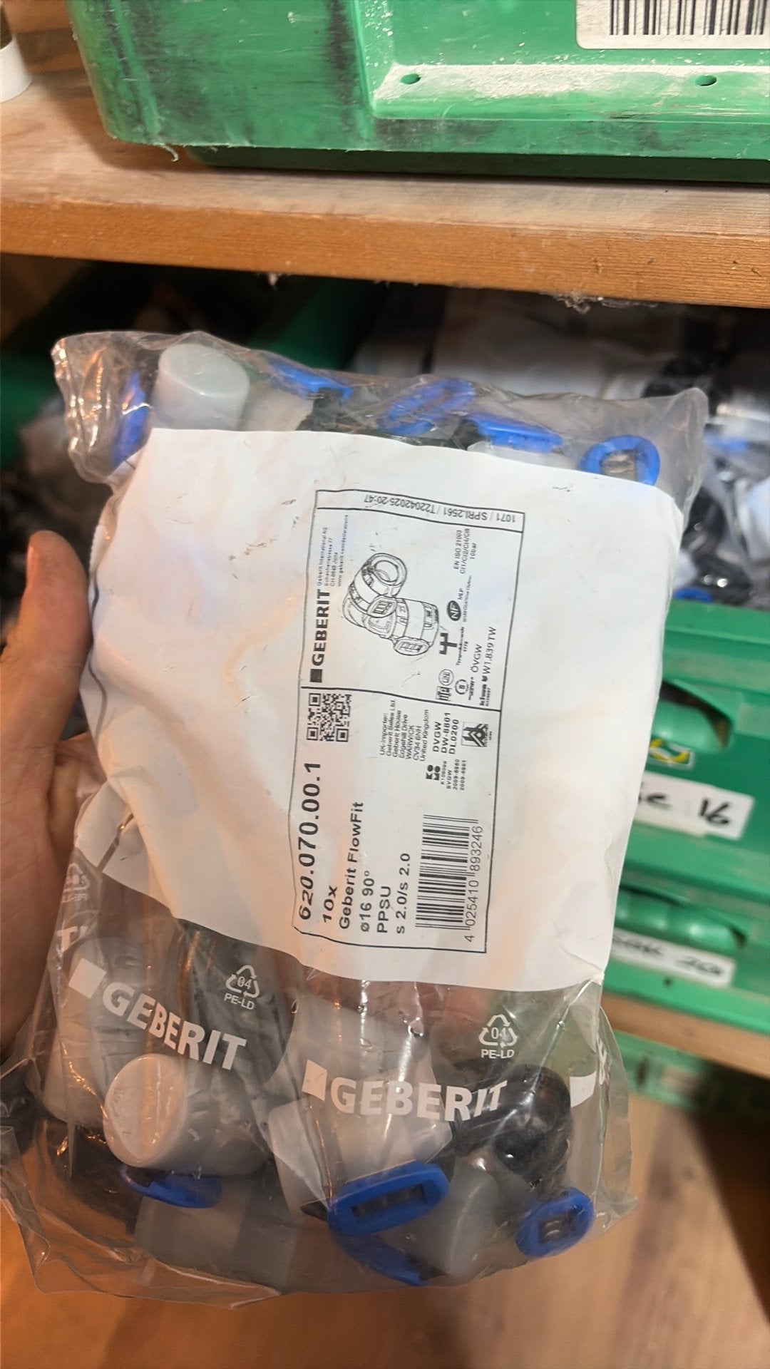 Geberit flowfit koppelingen, Ophalen, Zo goed als nieuw