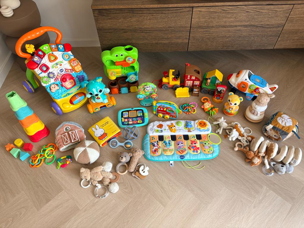 Grote partij baby- en peuterspeelgoed (VTech, Bing, Jollein), Ophalen of Verzenden, Gebruikt, Overige typen, Met licht