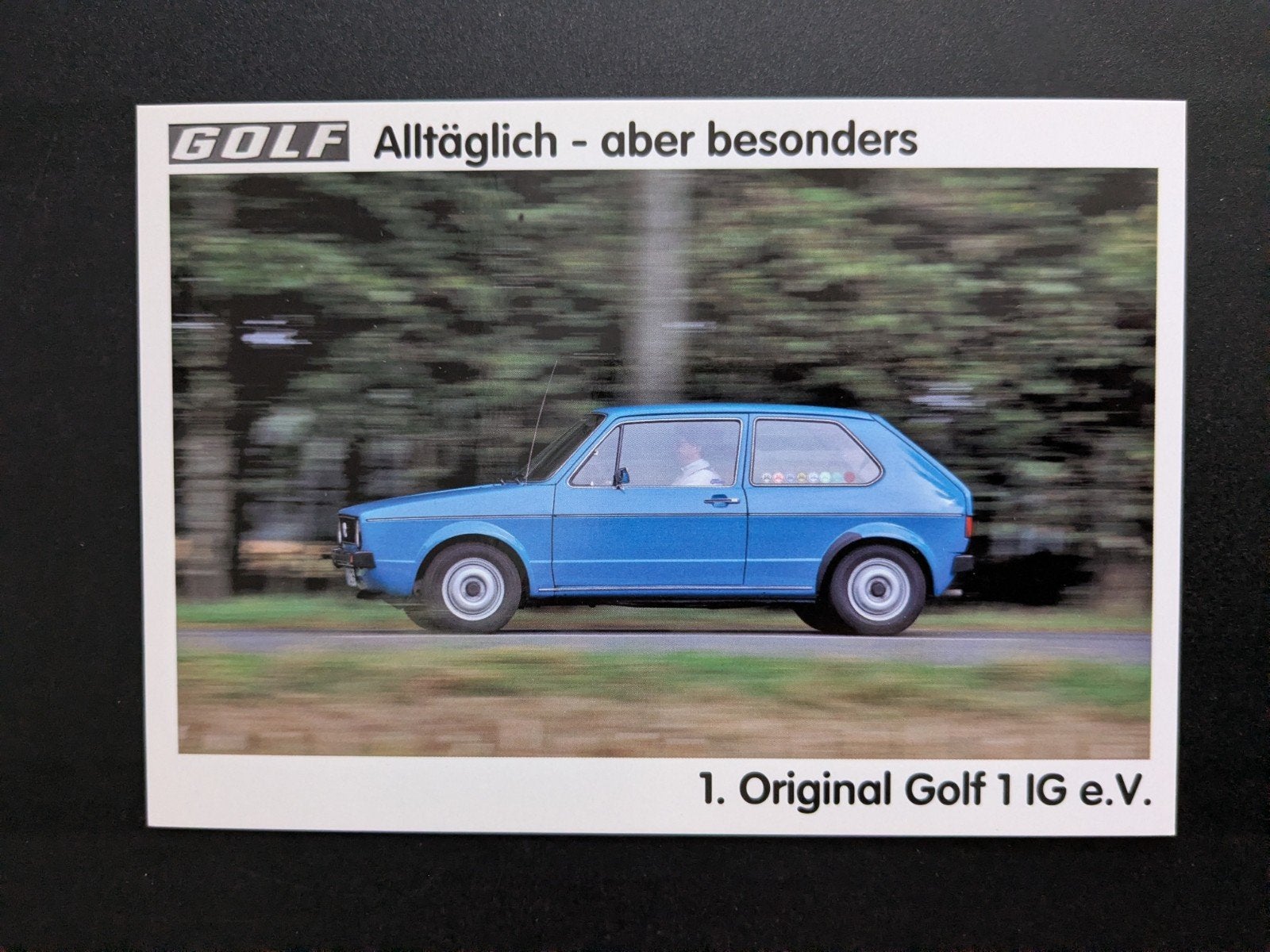 Ansichtkaart VOLKSWAGEN Golf 1, Ophalen of Verzenden, Nieuw, Volkswagen