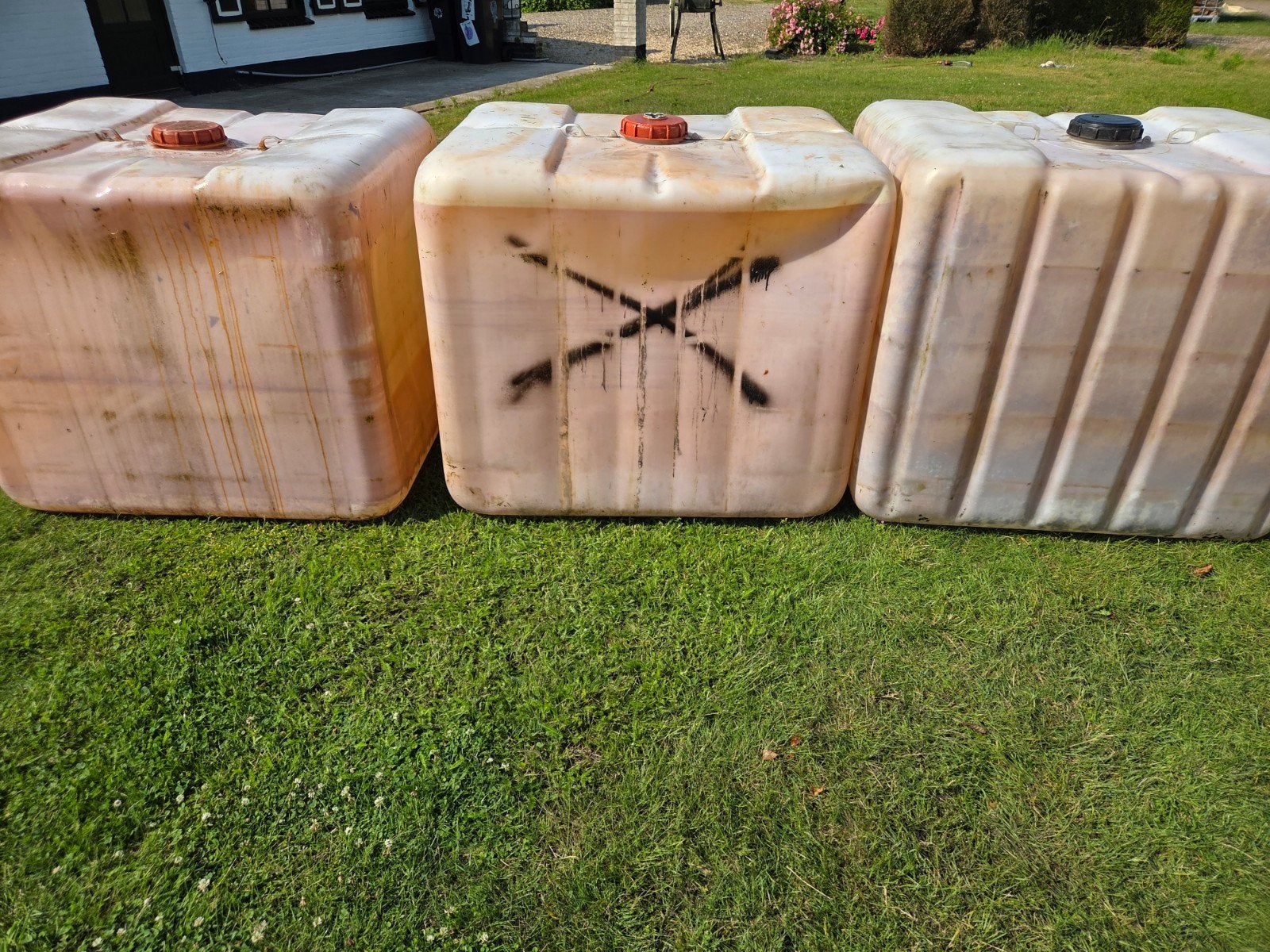 Ibc gratis, Tuin en Terras, Regentonnen, Ophalen, Kunststof, Gebruikt, Met kraantje